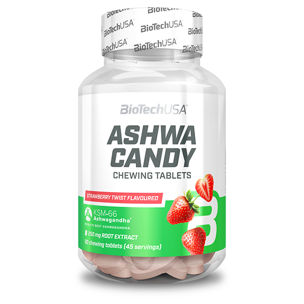 Ashwa Candy - 90 žvakaćih tableta strawberry twist