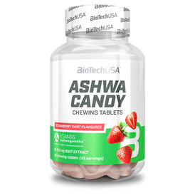 Ashwa Candy - 90 žvakaćih tableta strawberry twist