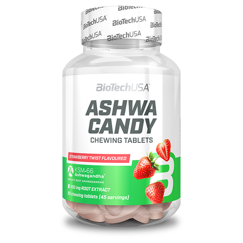 Ashwa Candy - 90 žvakaćih tableta strawberry twist