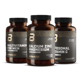 Multivitamin For Men + Calcium Zinc Magnesium + Liposomal Vitamin C from organic sources