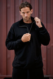 CORE muška sweatshirt majica s polovičan patentnim zatvaračem