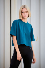 Heavyweight Oversized Cropped ženska majica