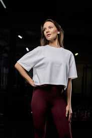 Heavyweight Oversized Cropped ženska majica