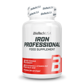 Iron Professional je dodatak prehrani koji sadrži željezo i dodatke vitamina C, B12 i folne kiseline, te se koristi kao dopuna i nadopuna željeza u veganskoj prehrani. 
