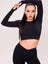 SEAMLESS LONG-SLEEVE CROP Ženska majica dugih rukava